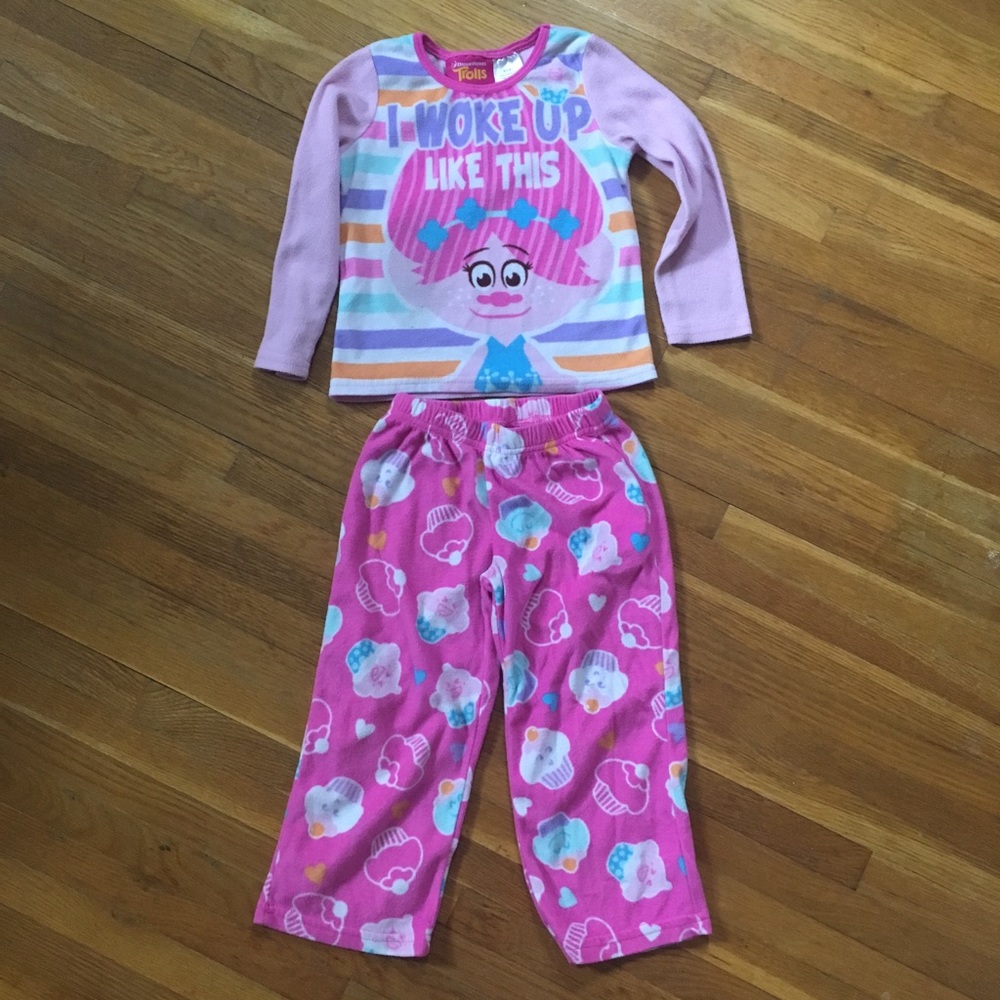 Trolls fleece pajama set